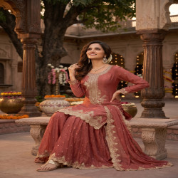 Premium Tora Silk Embroidered Salwar Suit Set with Dupatta